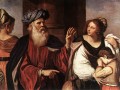 Abraham expulsando a Agar e Ismael Guercino barroco